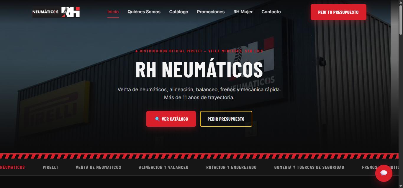 Gestión de redes y estrategia digital de RH Neumáticos, por Stratek
